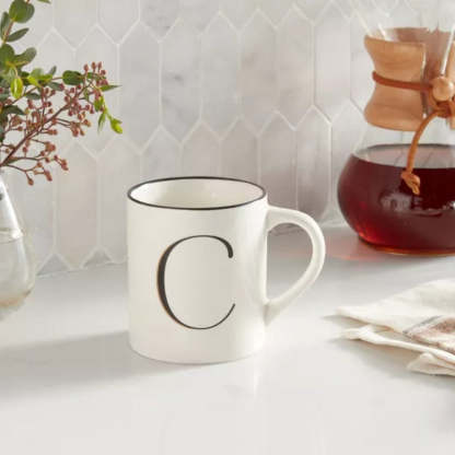 Monogram Personalized Ceramic Mug-Mineral Mug