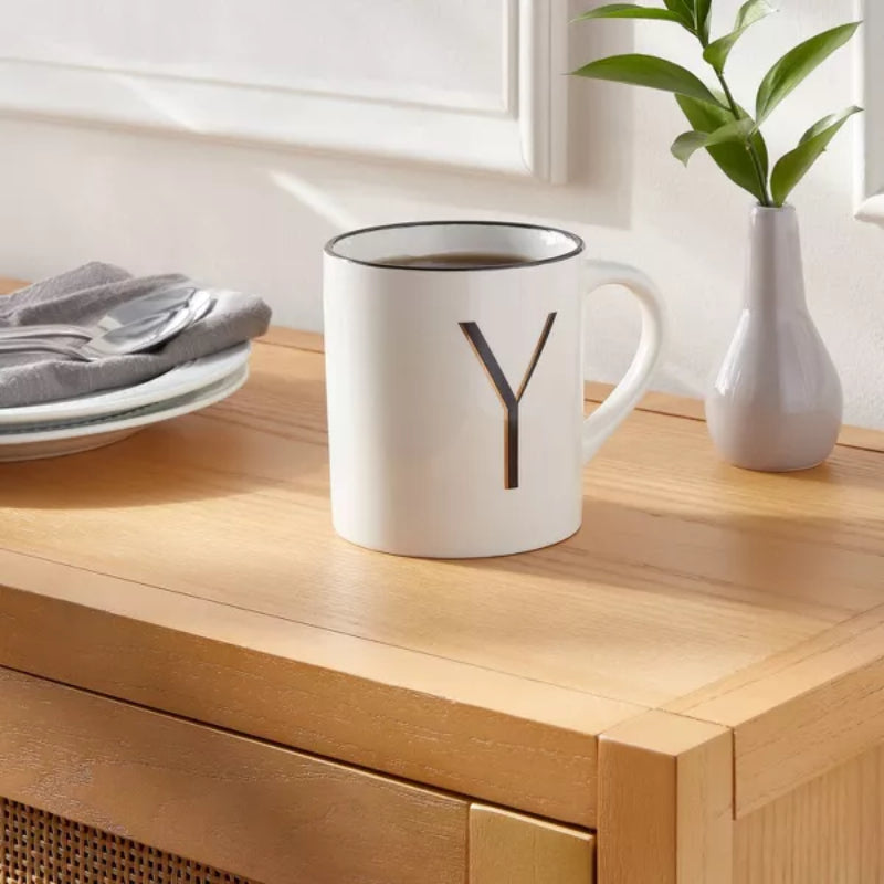 Monogram Personalized Ceramic Mug-Mineral Mug
