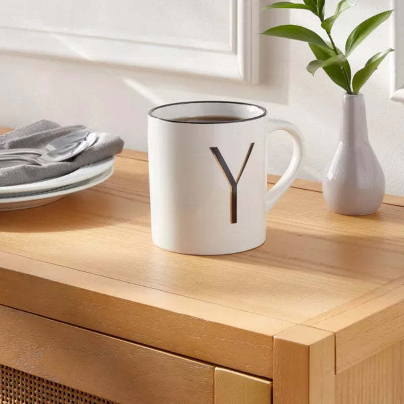 Monogram Personalized Ceramic Mug-Mineral Mug
