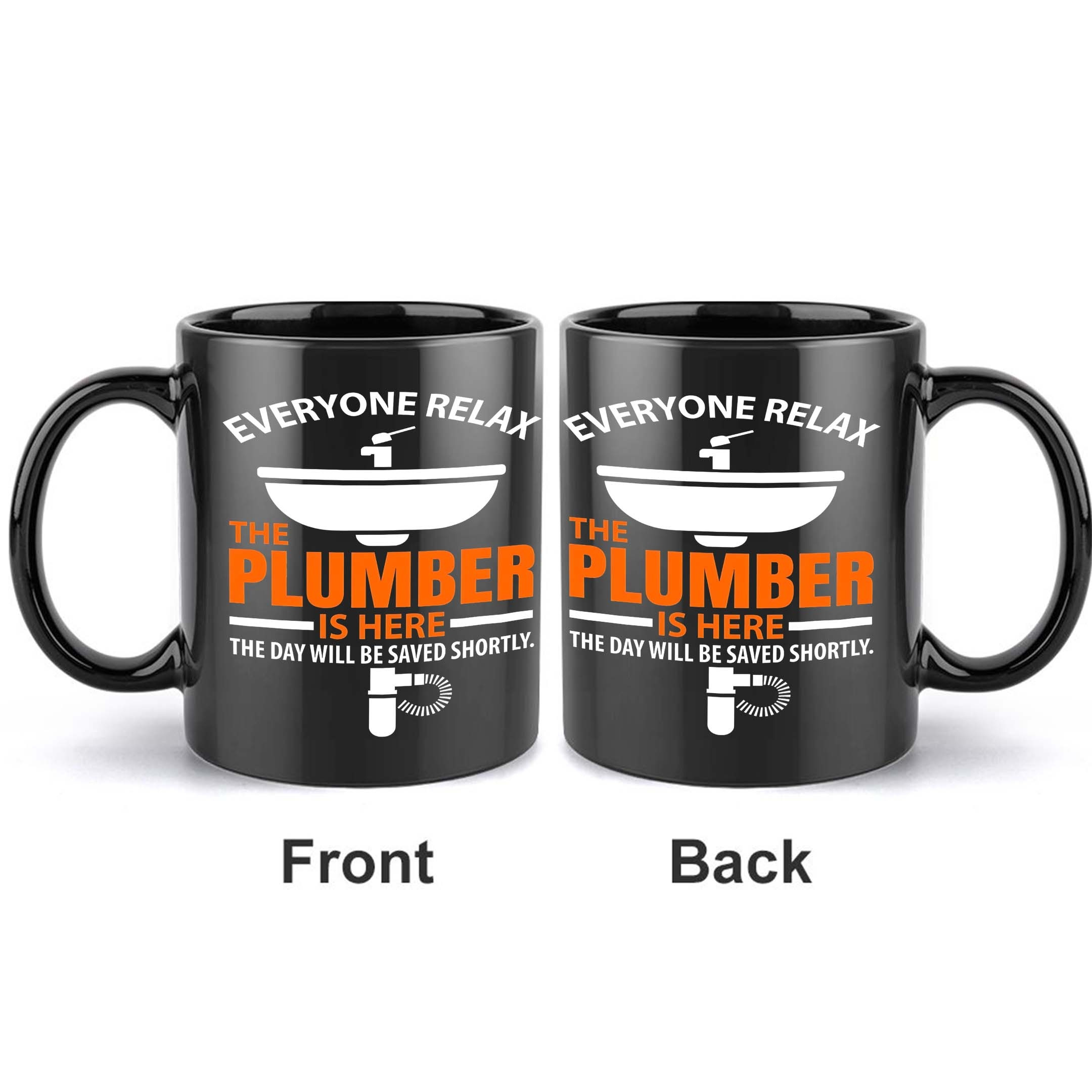 1pc Plumber Themed Ceramic Mug 11oz
