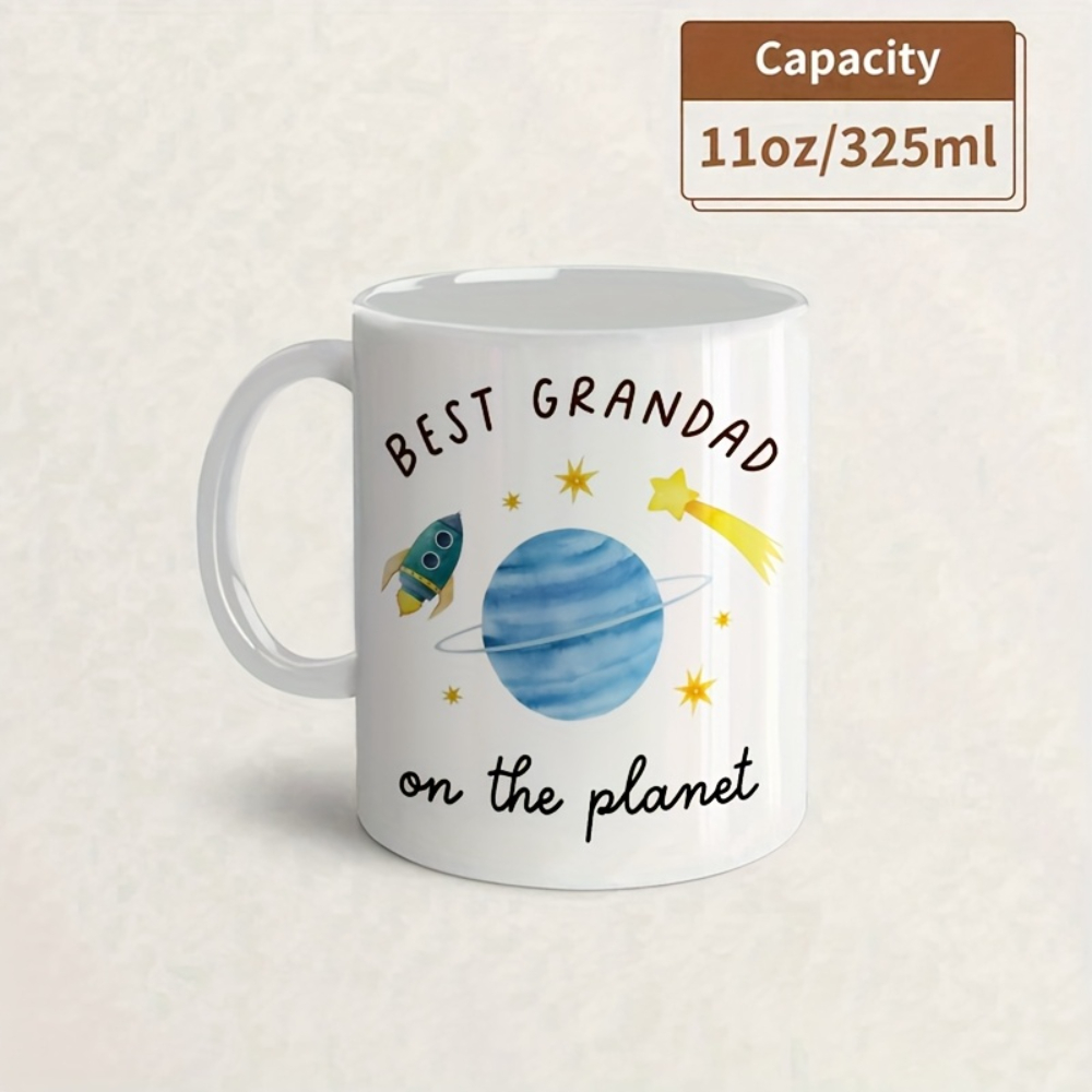 Grandfather Gift for Dad, Coffee Cup with Grandpa Text