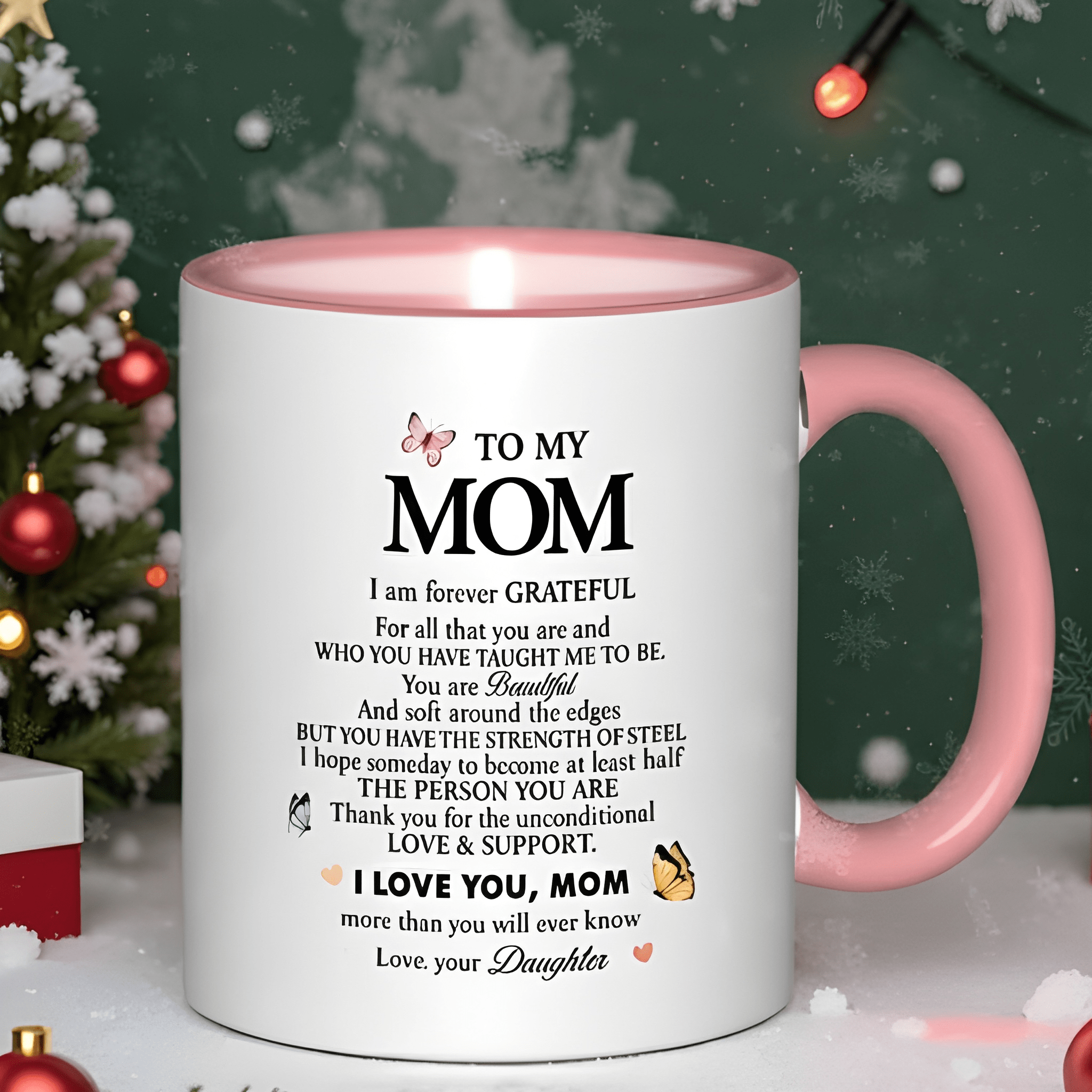 Ceramic Coffee Mug With To My Mom Poem Design Mothers Day Gift