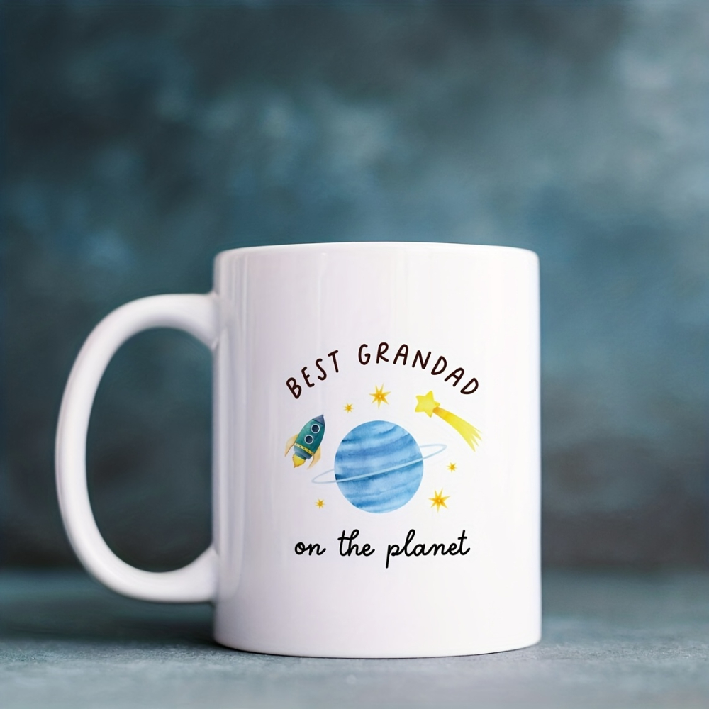 Grandfather Gift for Dad, Coffee Cup with Grandpa Text