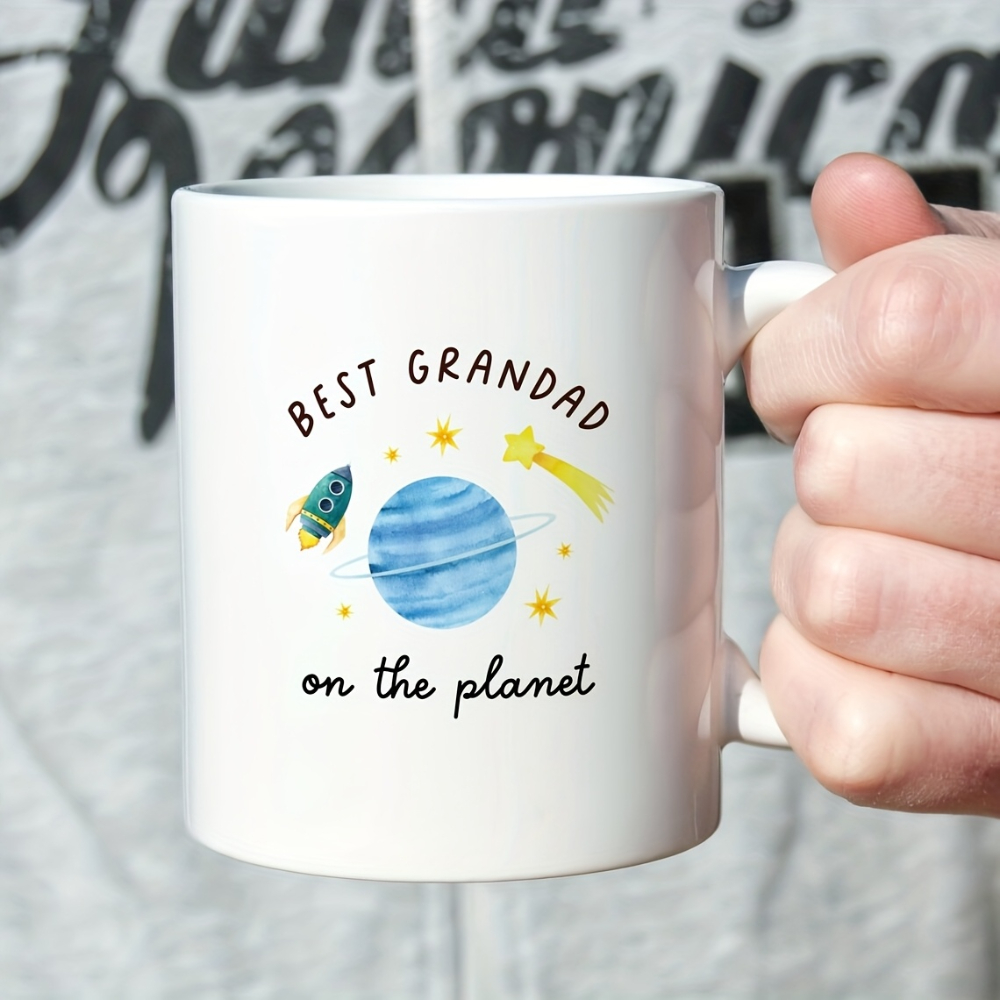 Grandfather Gift for Dad, Coffee Cup with Grandpa Text