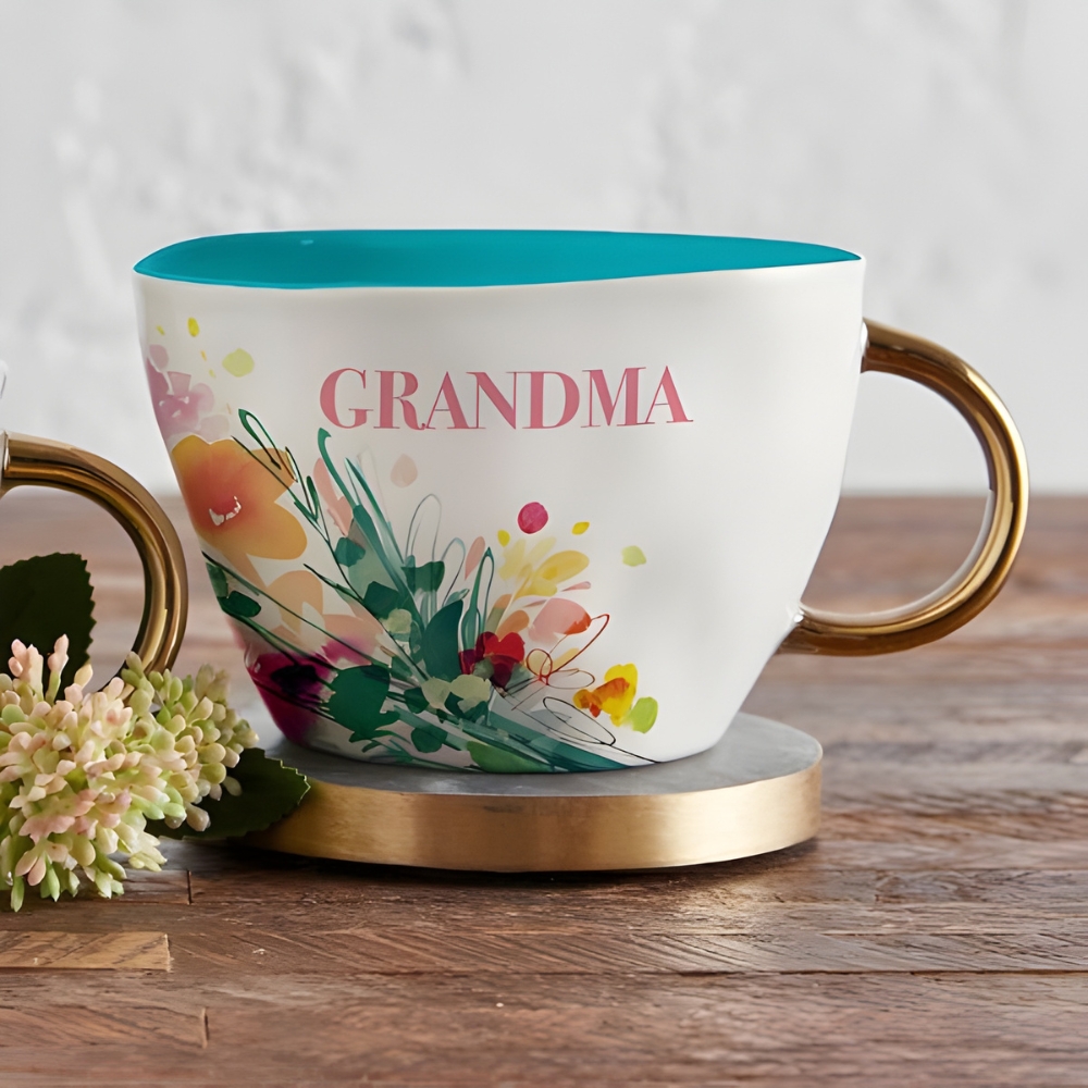 Artisan Mug - Grandma Flowers