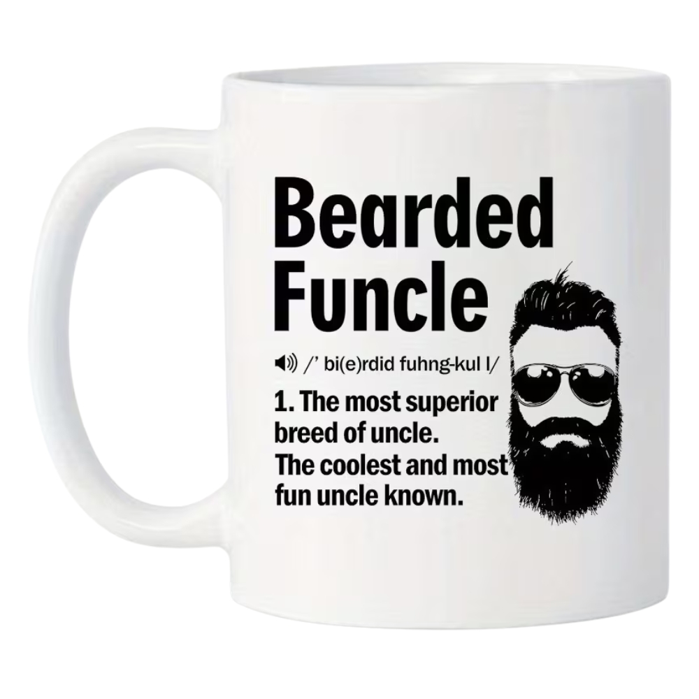 11oz Bearded Foncle Ceramic Coffee Mug 
