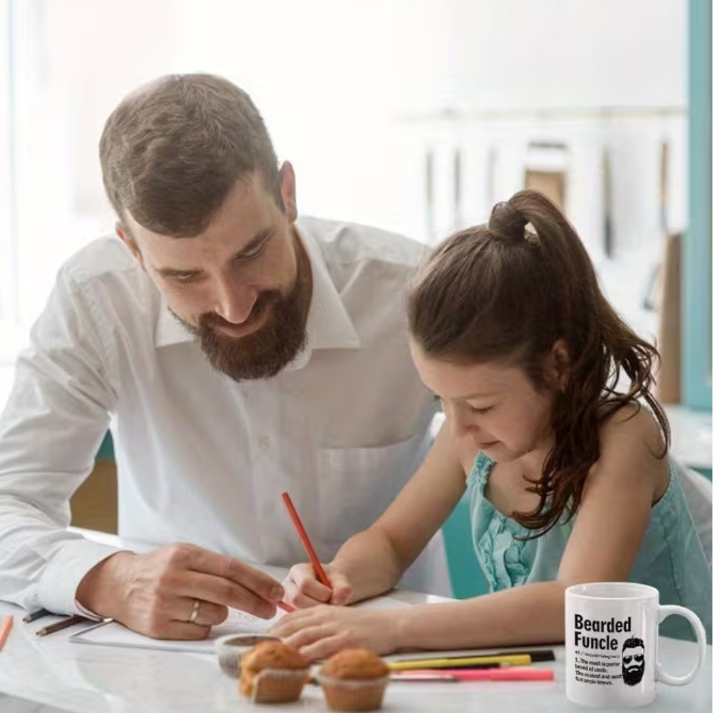 11oz Bearded Foncle Ceramic Coffee Mug 