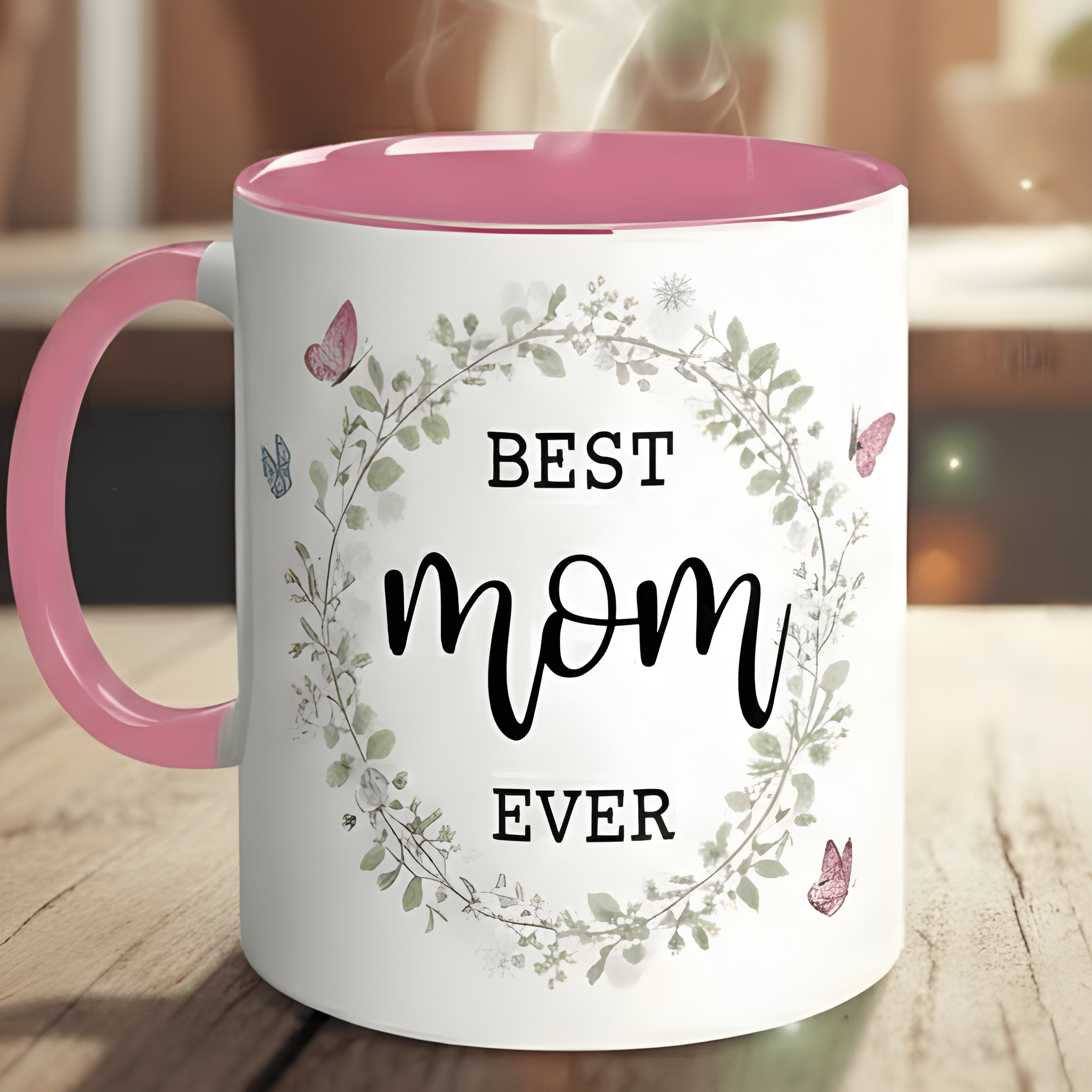 1 Piece 11Oz Ceramic Coffee Mug Best Mom Ever Floral Mothers Day Cup