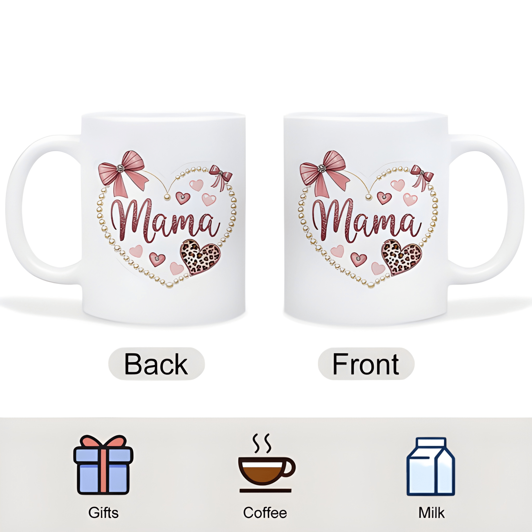 1 Piece 11Oz Ceramic Coffee Mug Mama Lettering Mothers Day Cup