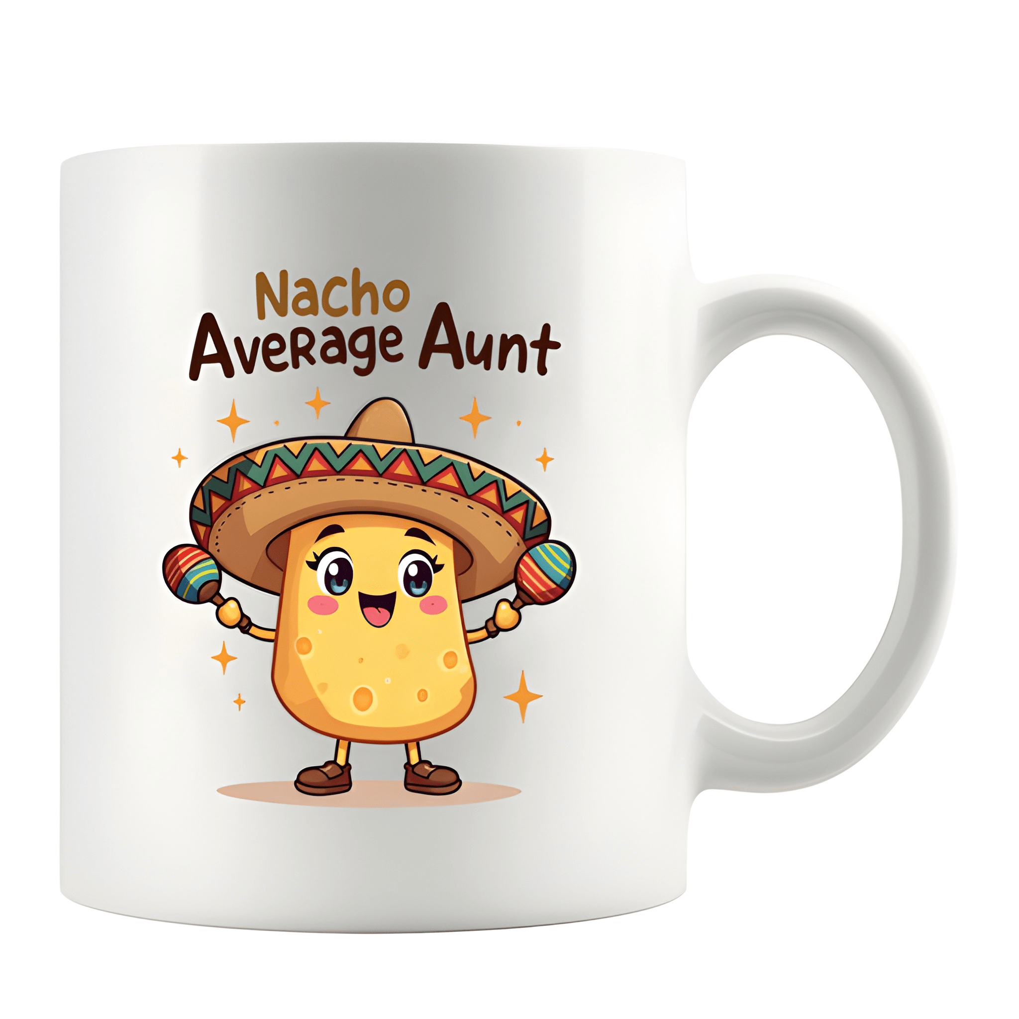 11 oz Ceramic Nacho Average Aunt Coffee Mug Funny Drinkware