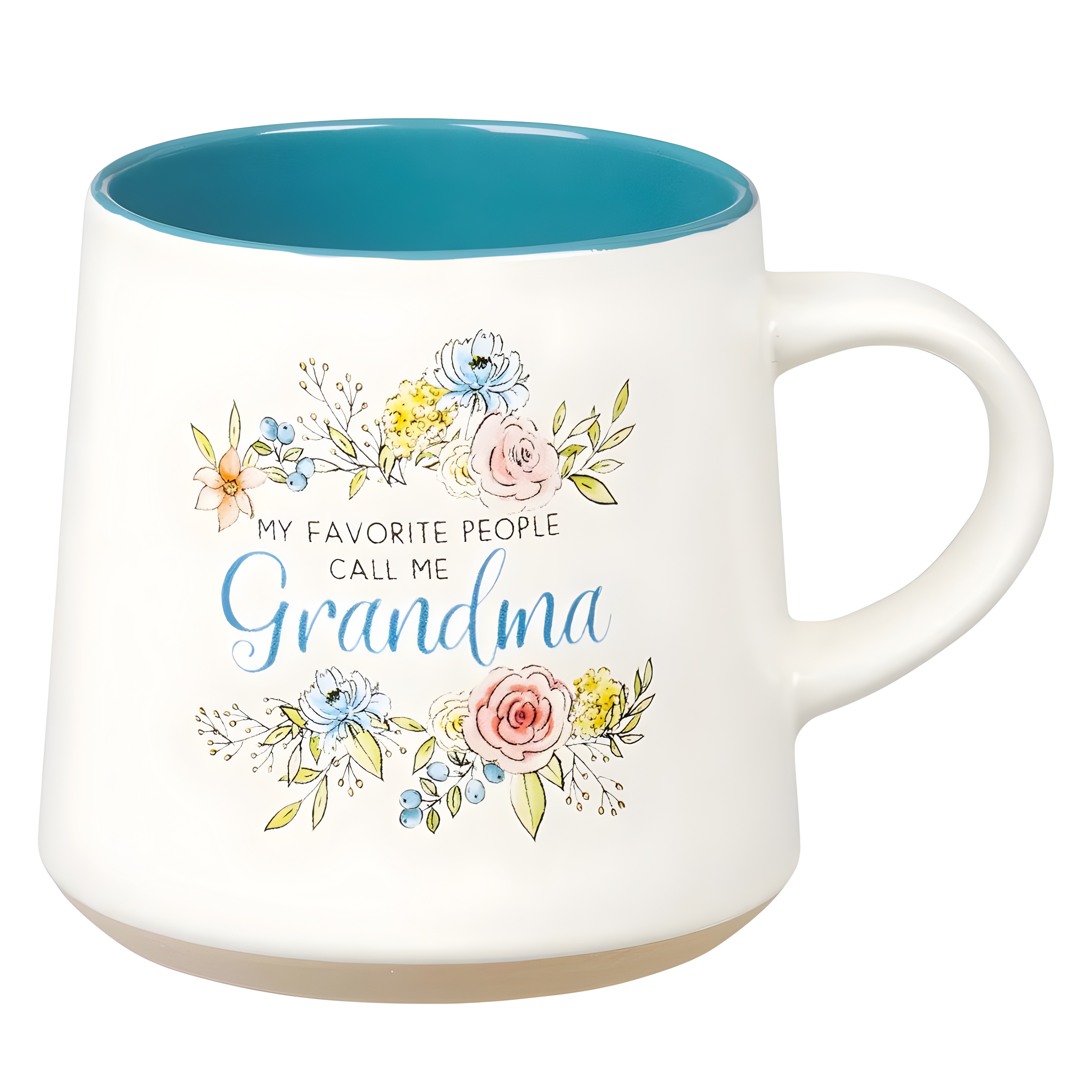 Grandma Ceramic Coffee Mug with Clay Dipped Base