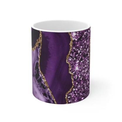 Natural Agate Ceramic Mug-Mineral Mug