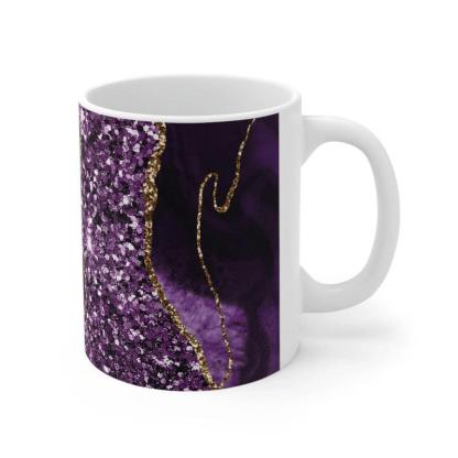 Natural Agate Ceramic Mug-Mineral Mug