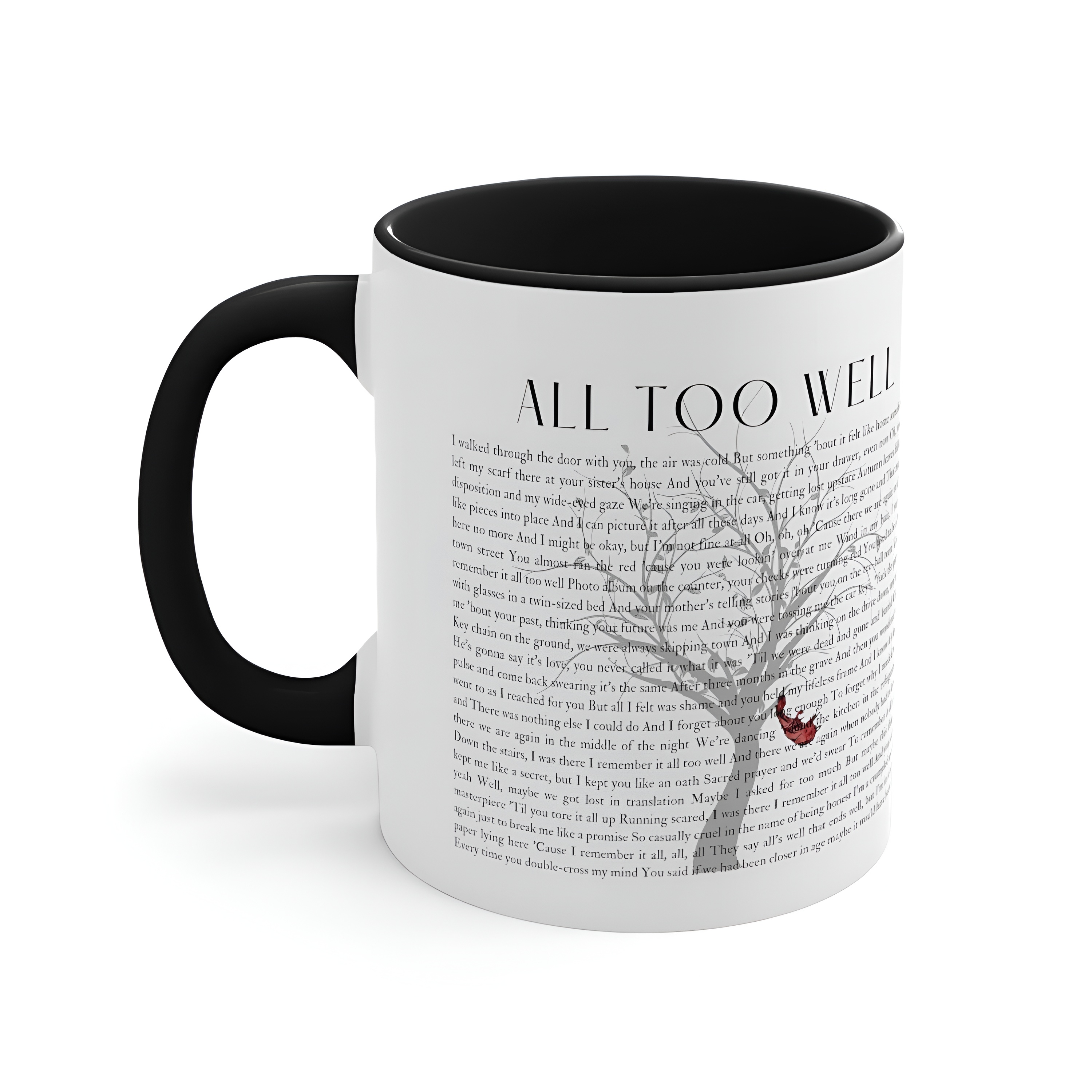 All Too Well Lyrics Printed Ceramic Mug