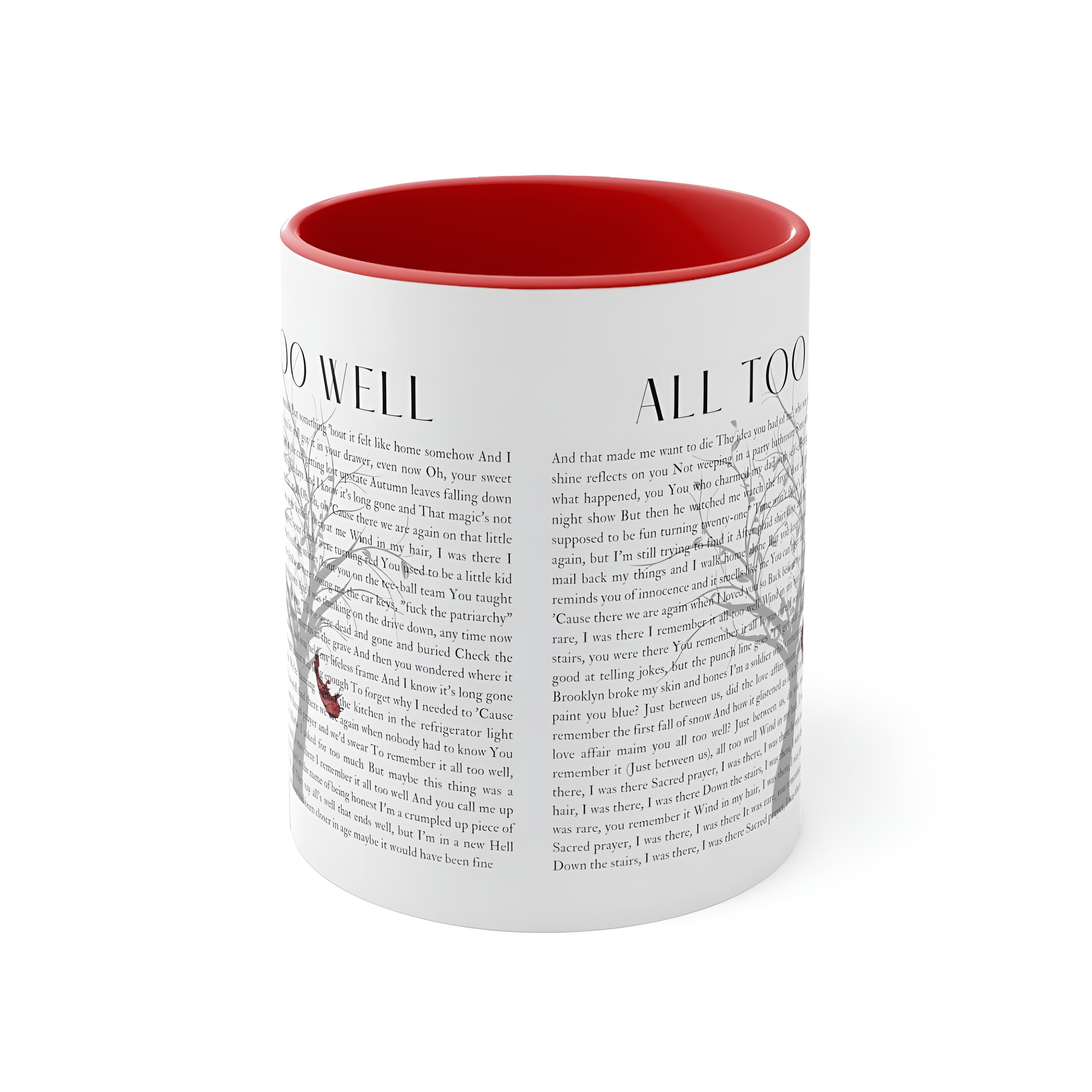 All Too Well Lyrics Printed Ceramic Mug