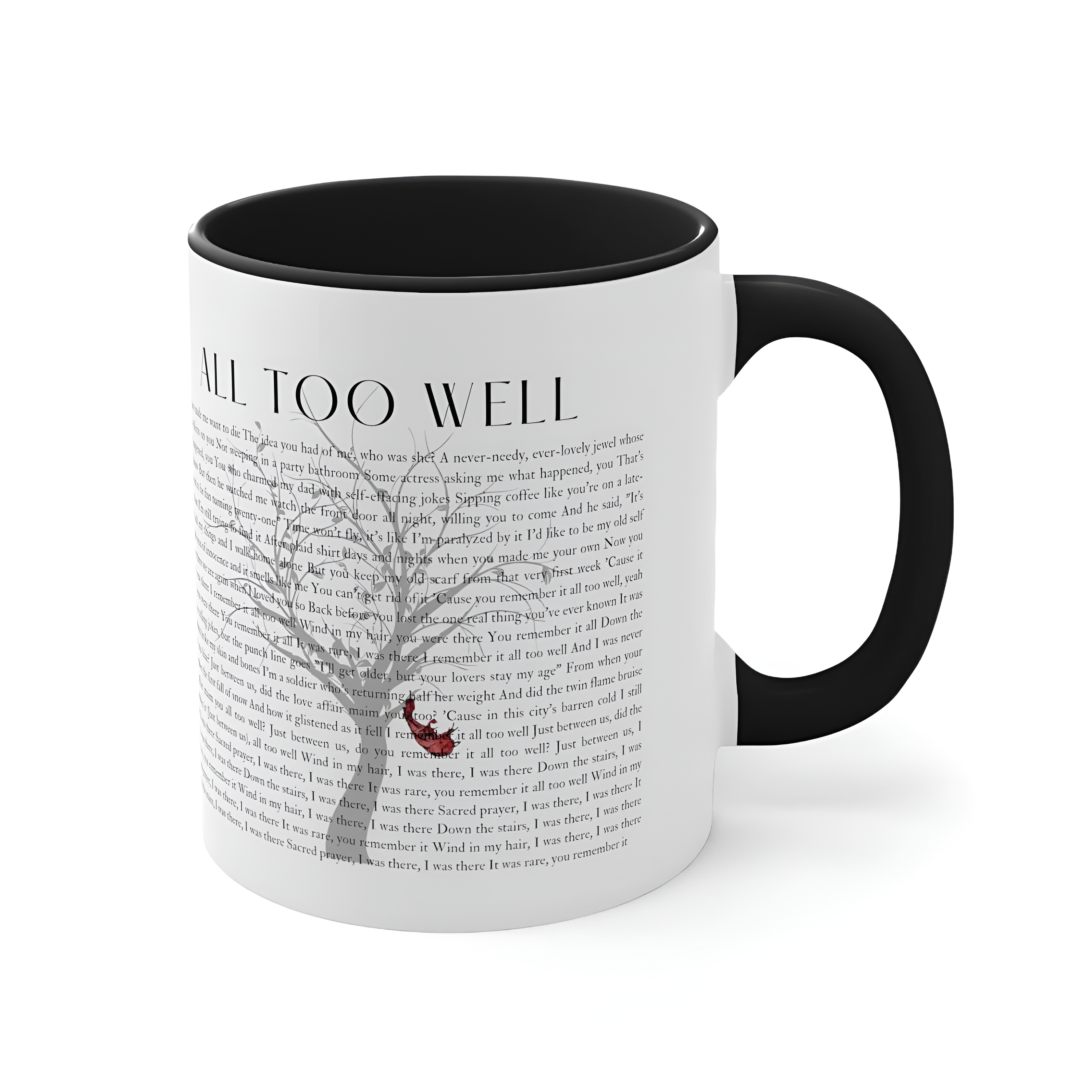 All Too Well Lyrics Printed Ceramic Mug