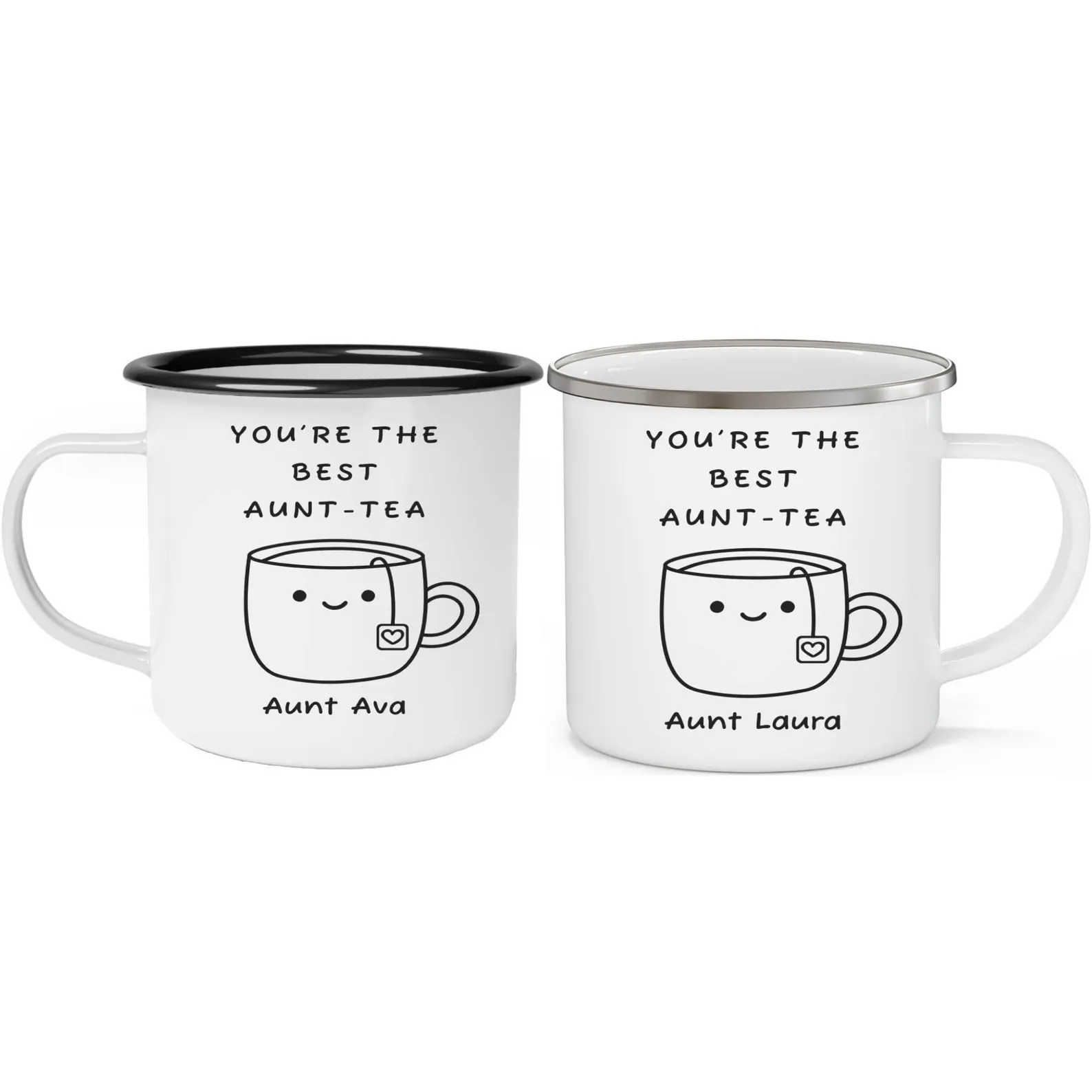Personalized Aunt Mug With Double Sided Print
