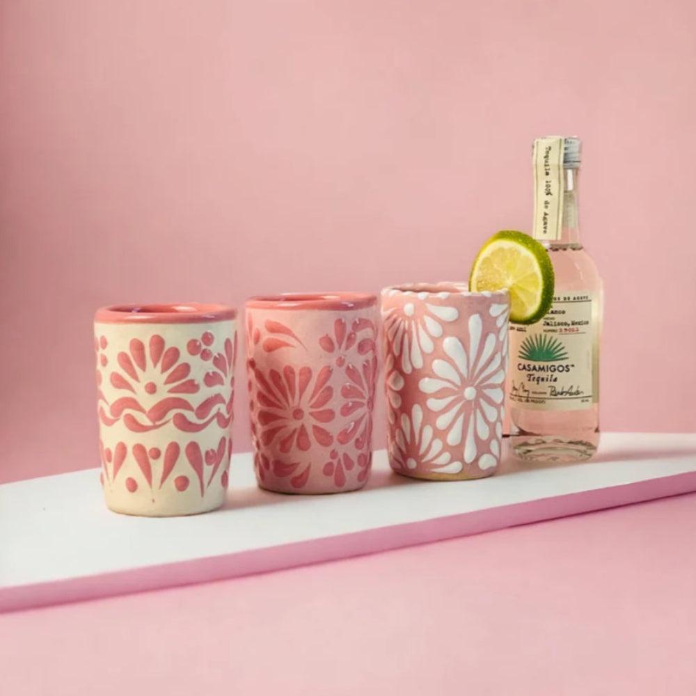 Handmade Ceramic Embossed Glass-Mineral Mug