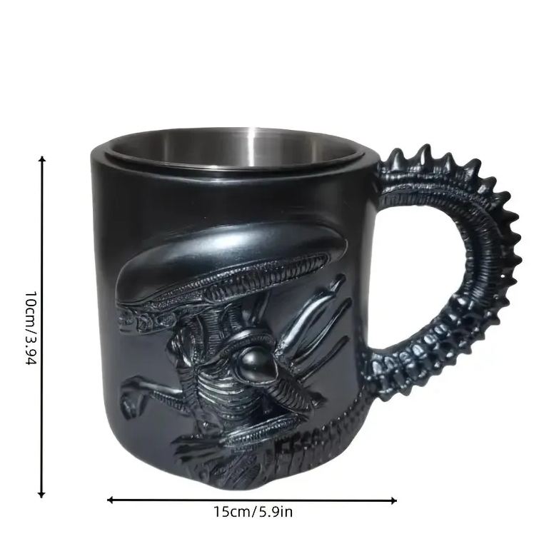 Alien Themed Stainless Steel Tumbler