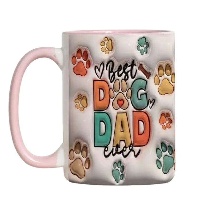 Dog Father Ceramic Coffee Mug for Dad Drinkware 1pc