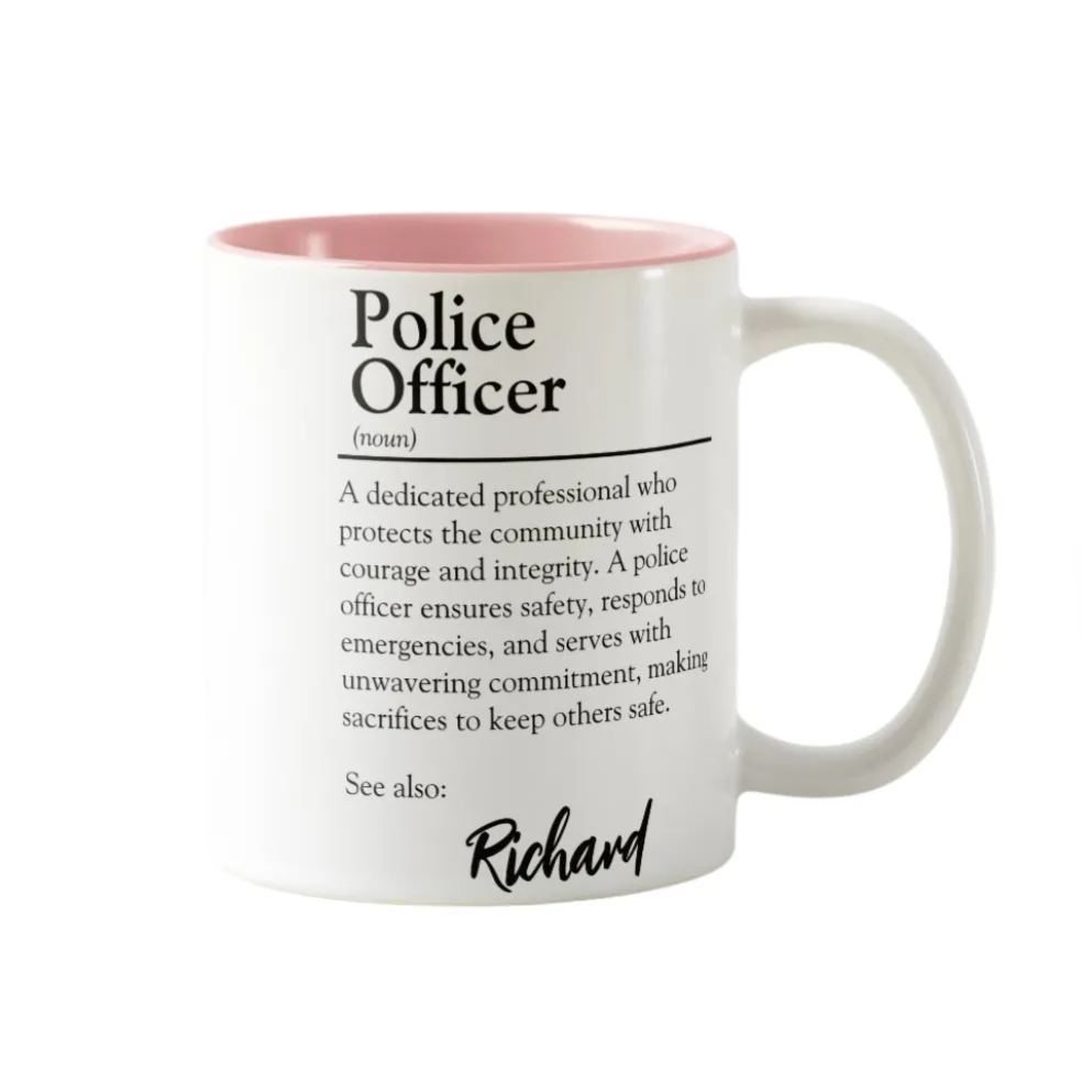 Personalized Police Officer Definition Mug