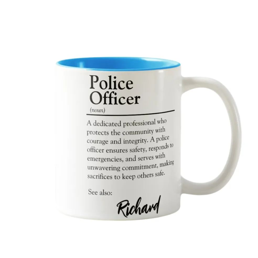 Personalized Police Officer Definition Mug