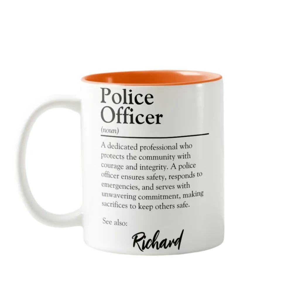 Personalized Police Officer Definition Mug