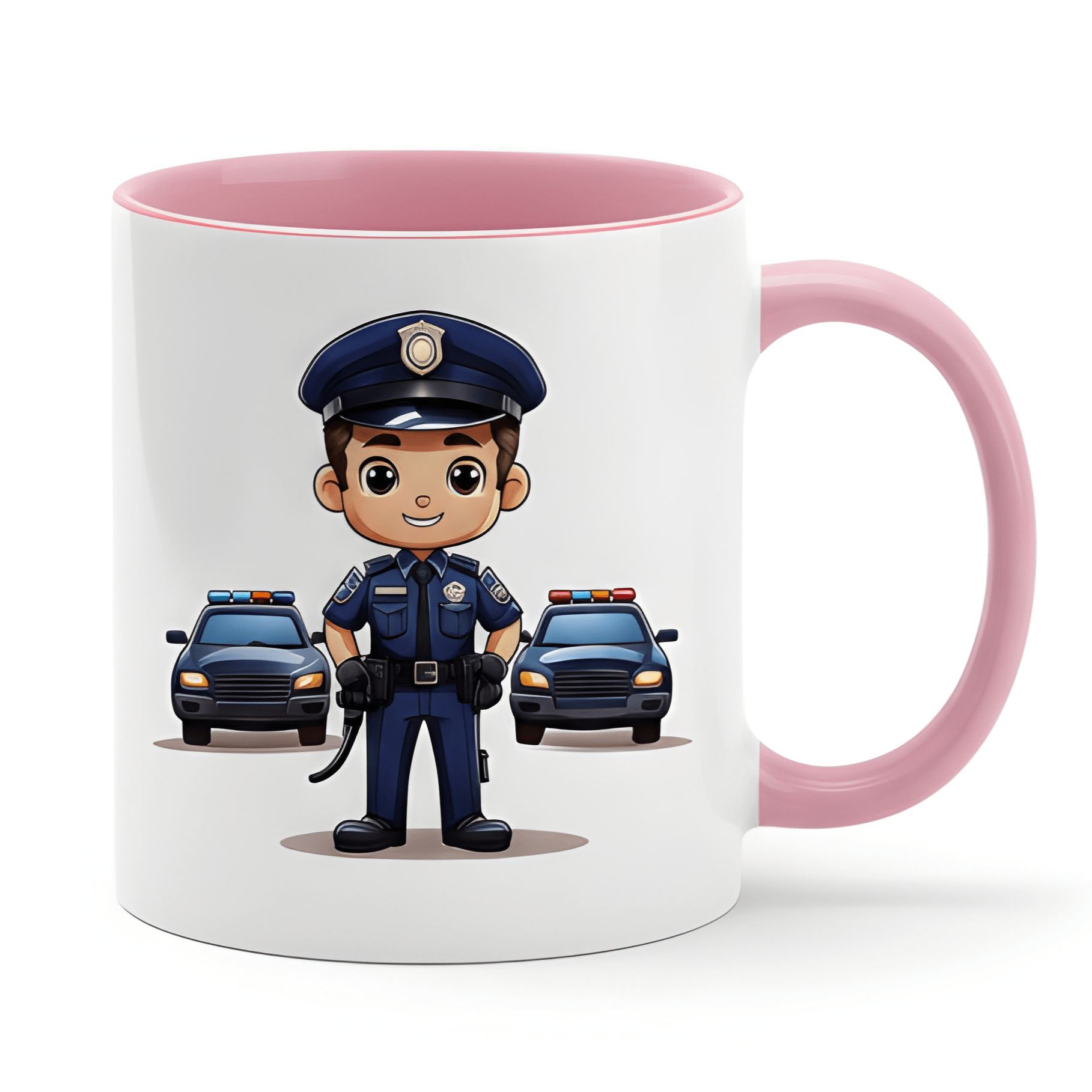 Ceramic Cartoon Police Officer Coffee Mug