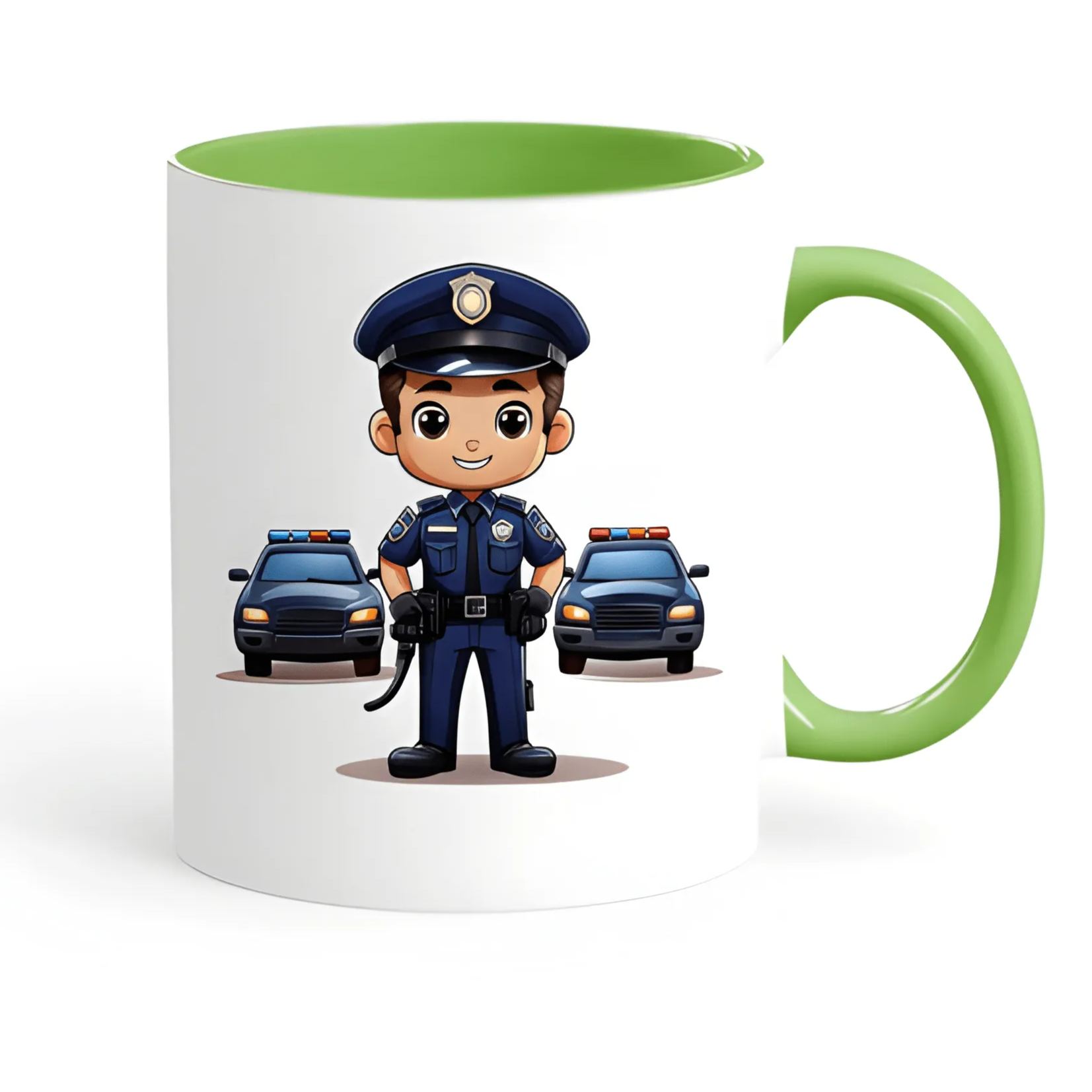 Ceramic Cartoon Police Officer Coffee Mug