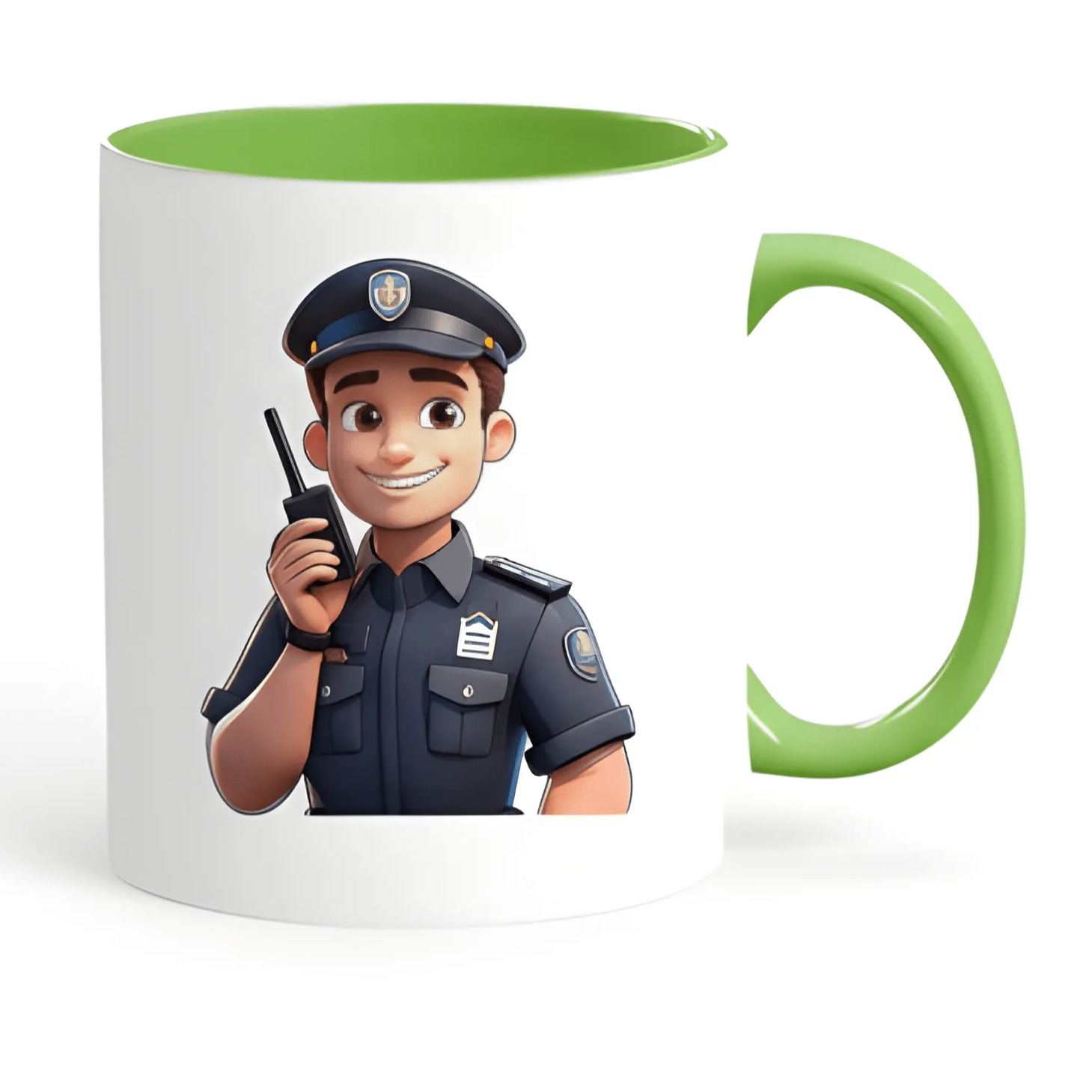 Classic Ceramic Police Officer Coffee Mug