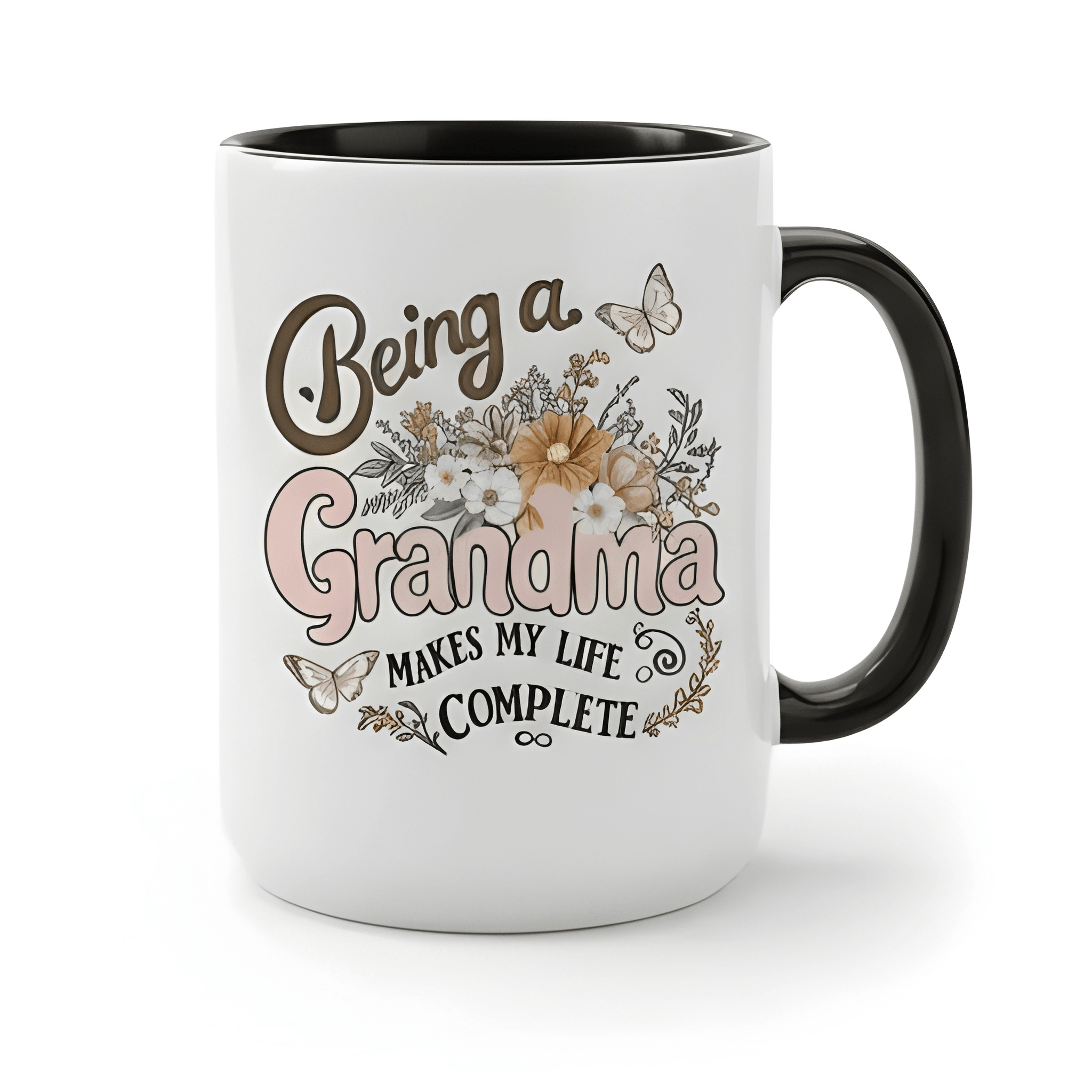 Being A Grandma Makes My Life Complete Printed Coffee Mug 