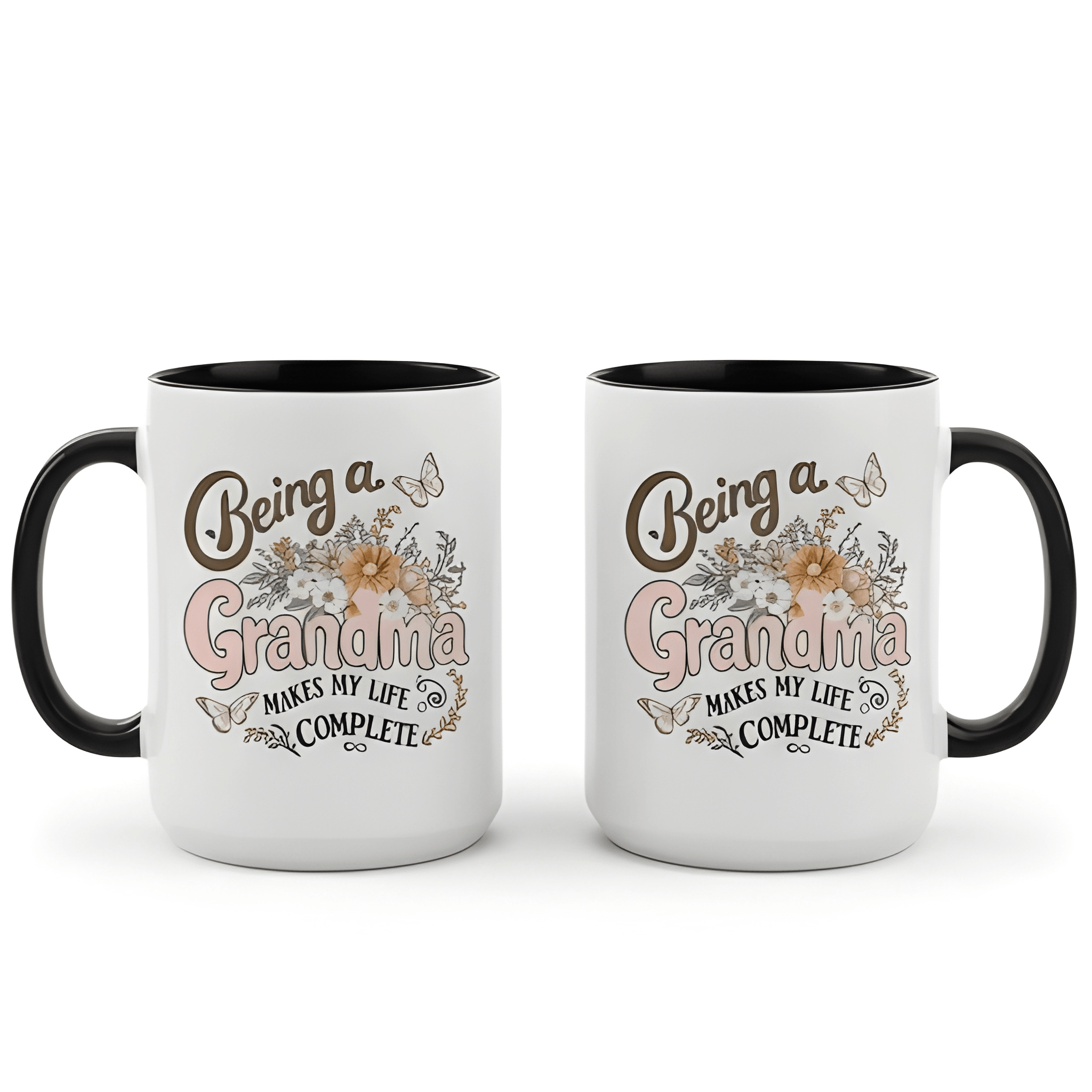 Being A Grandma Makes My Life Complete Printed Coffee Mug 