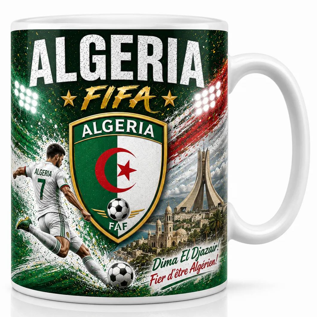 FIFA 2026 Algeria Football All Over Print Mug