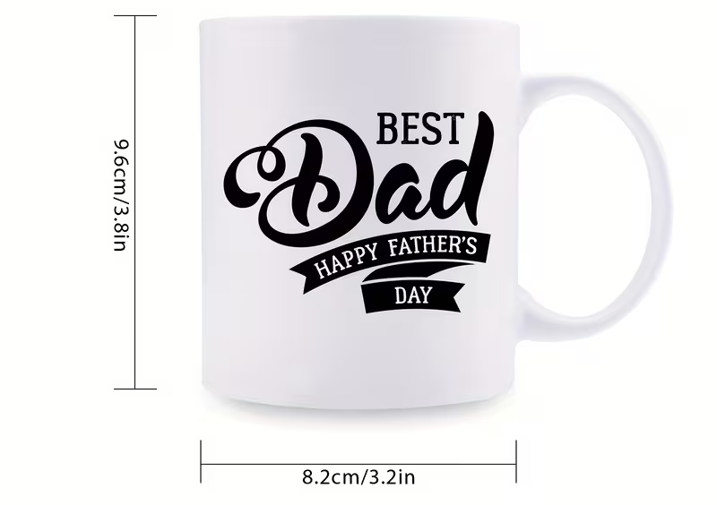 best dad ever 11oz ceramic coffee mug perfect fathers day birthday gift for dad reusable dishwasher safe 3