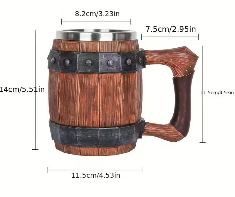 1pc stainless steel   shape coffee mug large water cup for   drinks   kitchen item and birthday fathers day gift 1