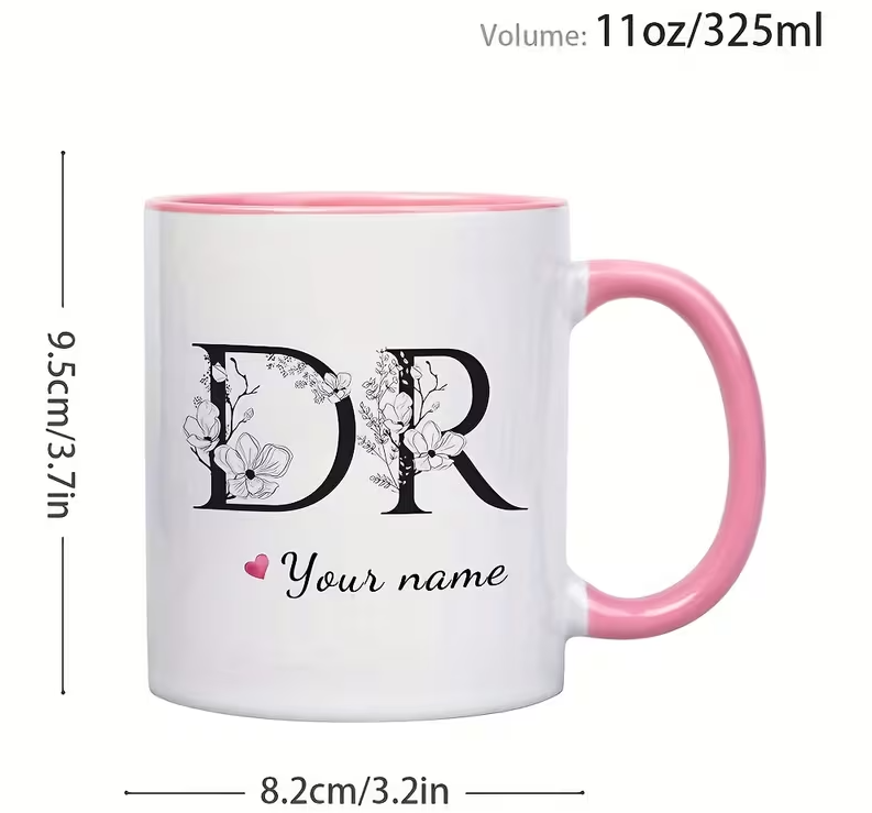 personalized   mug custom name initials elegant     gifts for  s nurses   birthday graduation retirement present durable coffee cup for office or home use   office decor gift for healthcare professionals quality   graduation keepsake stylish drinkware premium   4
