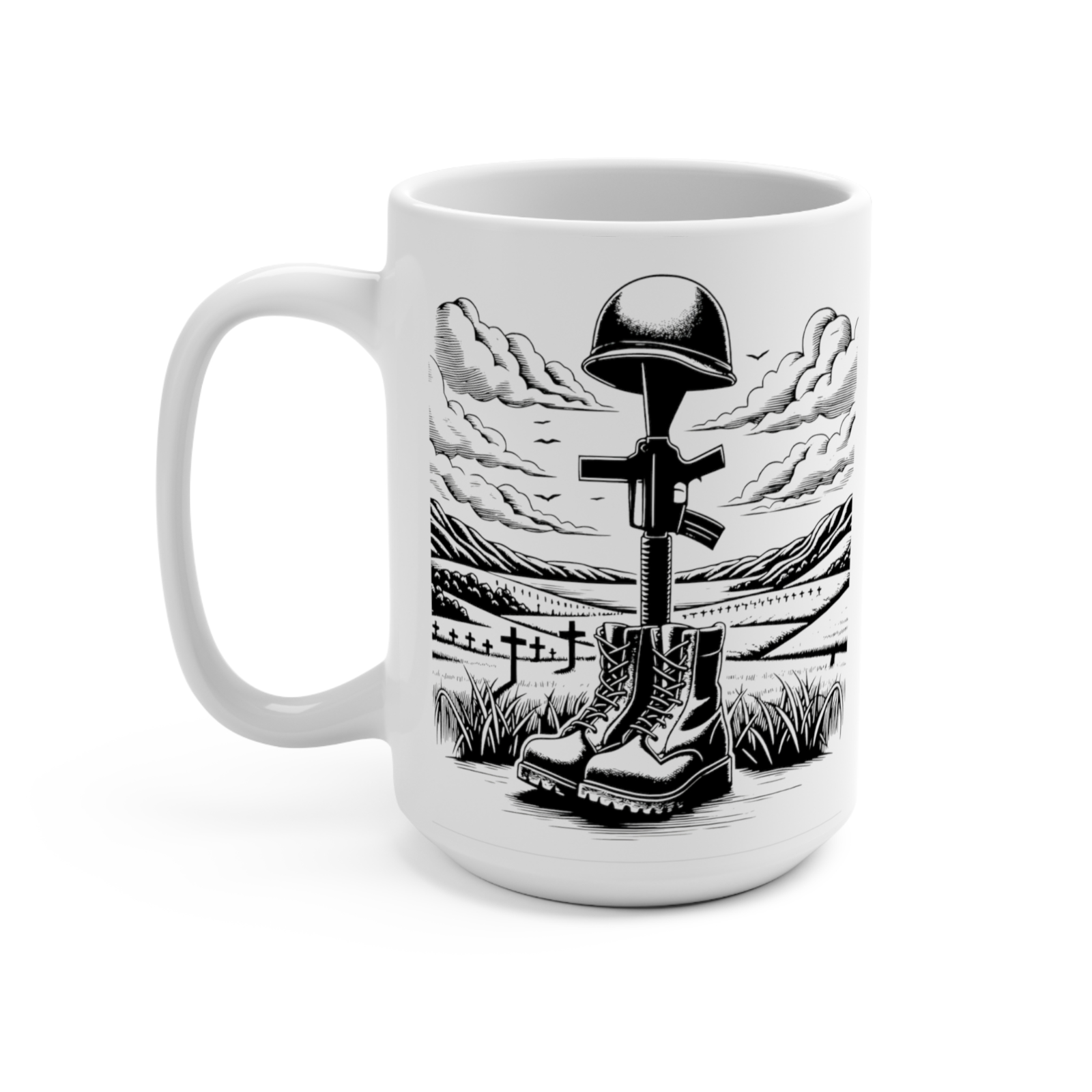 Fallen Soldier Tribute Military Coffee Mug
