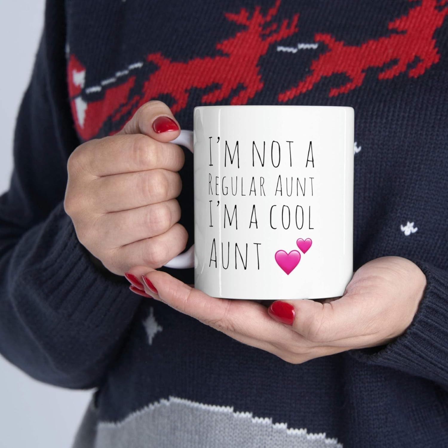 I'm Not A Regular Aunt I'm A Cool Aunt Customized Mother's Day Gift From Niece Nephew Sister Ceramic Coffee Mug