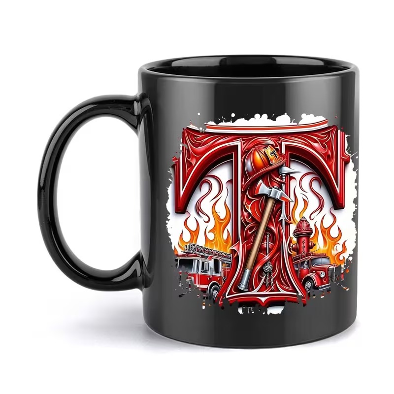 Firefighter-Themed Funny Ceramic Mug