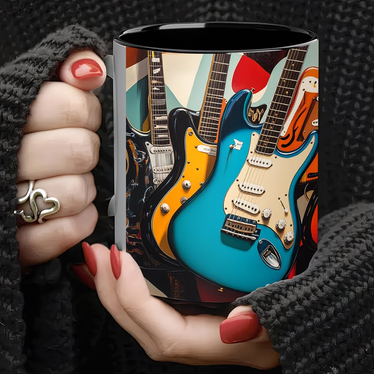 A Rockband 11-Ounce Ceramic Mug