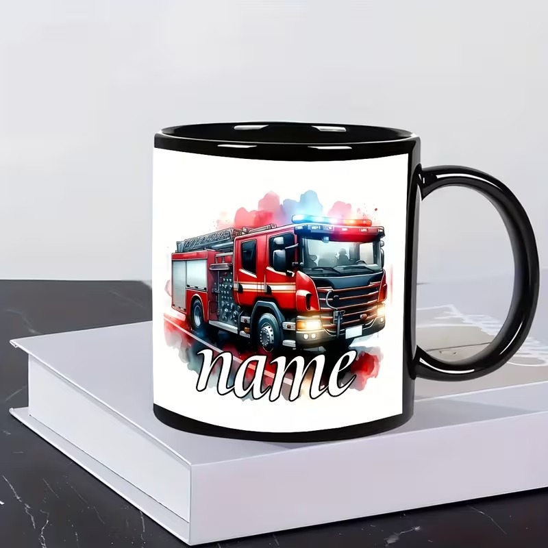 Fire Truck Mug with Name