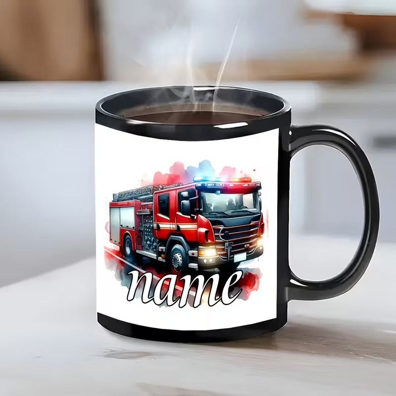 Fire Truck Mug with Name