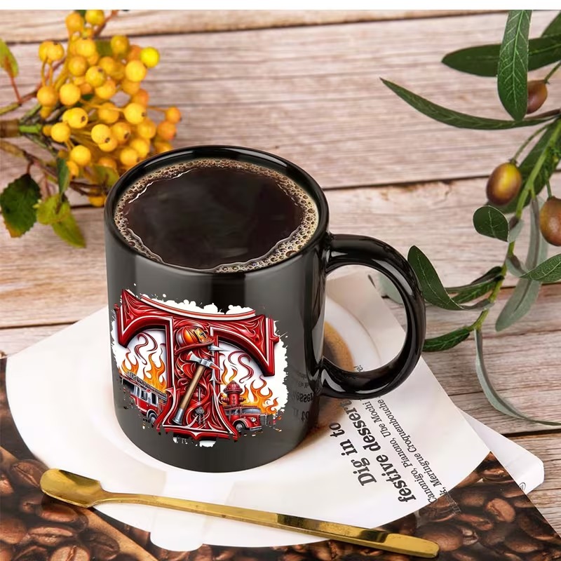 Firefighter-Themed Funny Ceramic Mug
