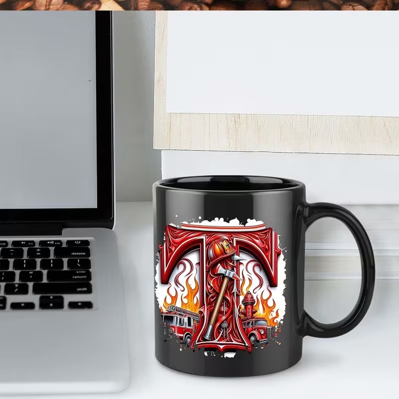 Firefighter-Themed Funny Ceramic Mug