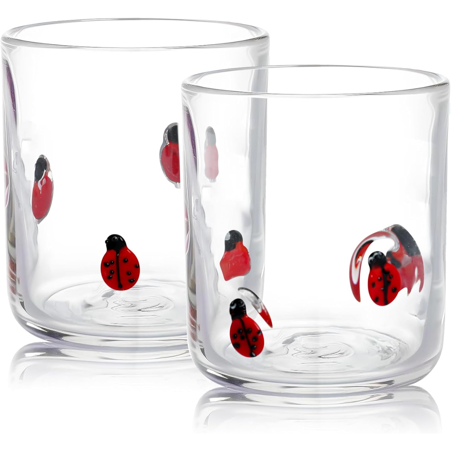 2 Pack Icon Juice Glass Old Fashioned Transparent Cup