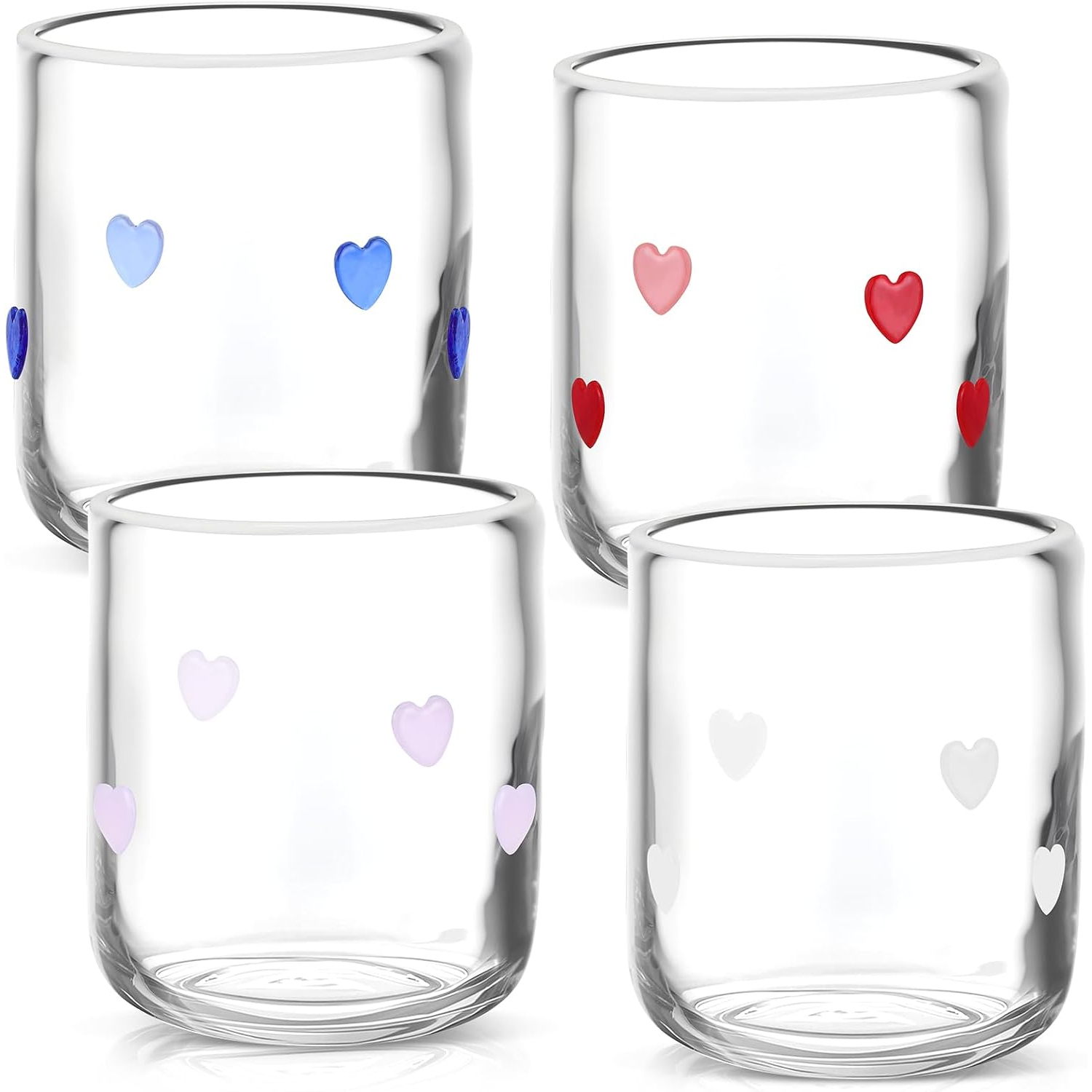 14oz Stemless Wine Drinking Juice Glass Cup for Valentine Party