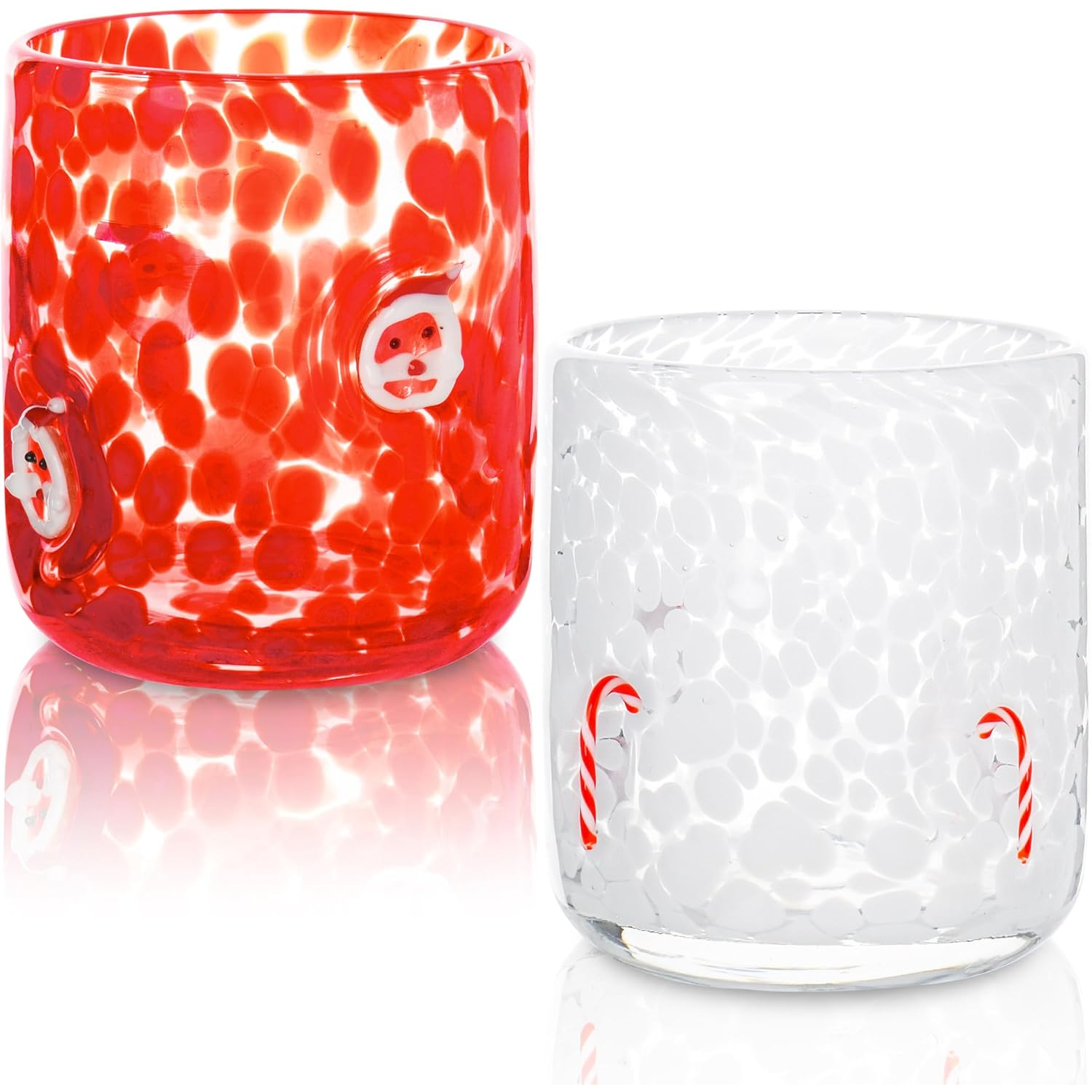 14 oz 2 Pcs Valentine Day Icon Glass Cups Set