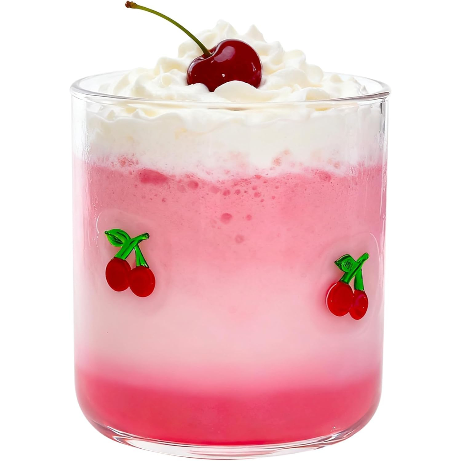 Aesthetic Glass Juice Cups 14 oz Cocktail Glasses Drinking Glass