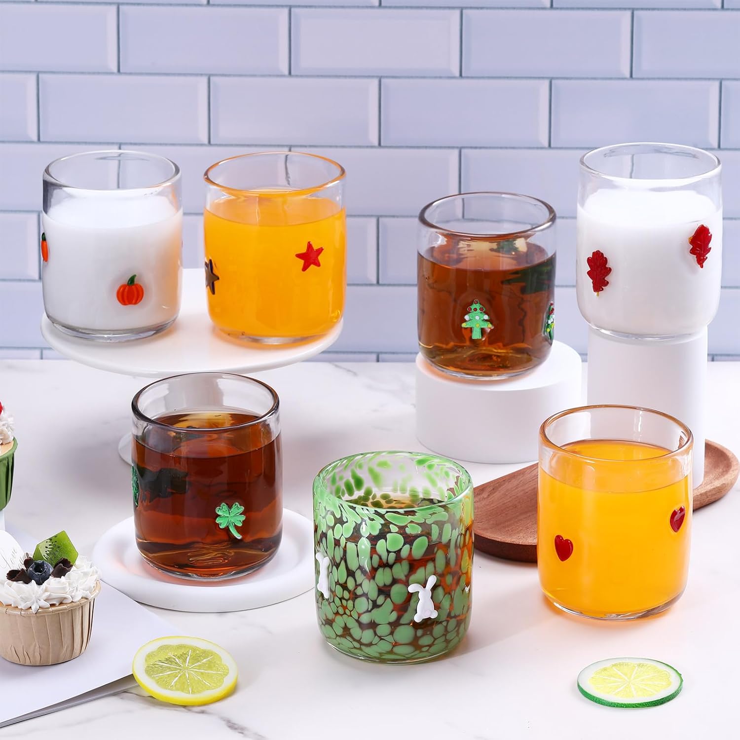 14oz Stemless Wine Drinking Juice Glass Cup for Valentine Party