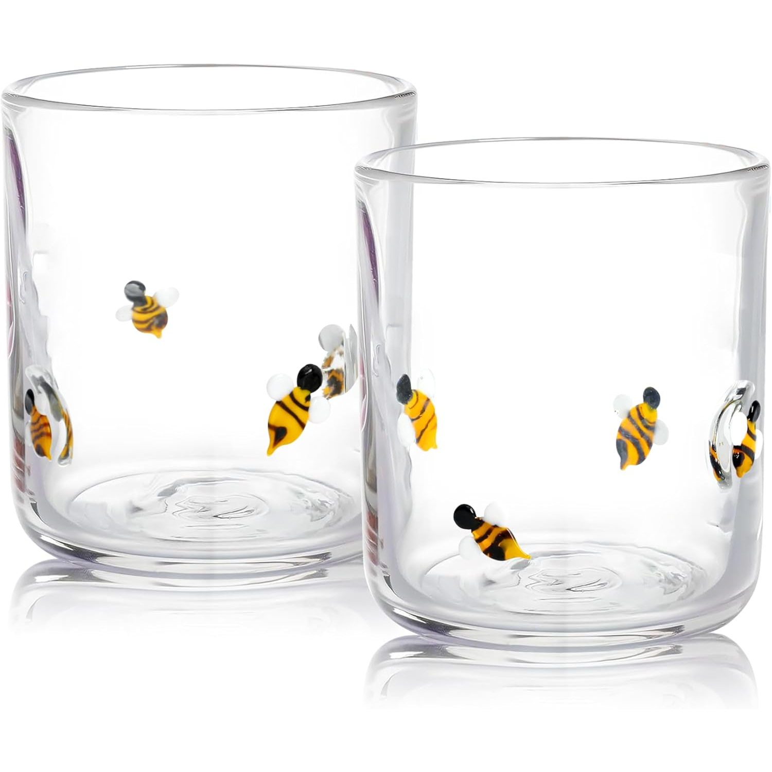 2 Pack Icon Juice Glass Old Fashioned Transparent Cup